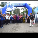 Bertabur Hadiah, Jalan Sehat Semangat Juara KNPI Langsa di CFD Diikuti Ribuan Warga