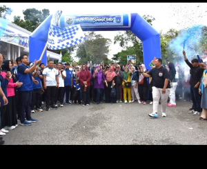 Bertabur Hadiah, Jalan Sehat Semangat Juara KNPI Langsa di CFD Diikuti Ribuan Warga