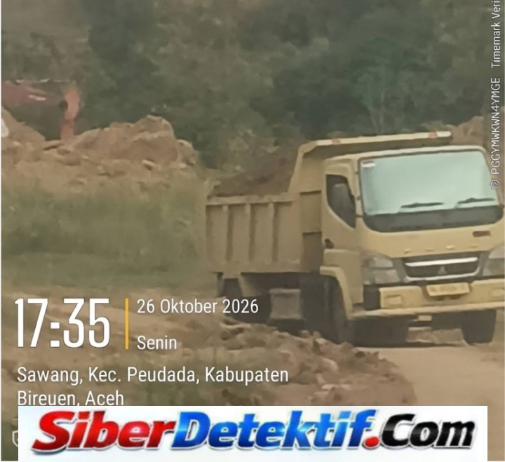 EXCAVATOR DIDUGA GUNAKAN SOLAR SUBSIDI DI GALIAN C SAWANG PEUDADA BIREUEN, ANCAM PIDANA 6 TAHUN